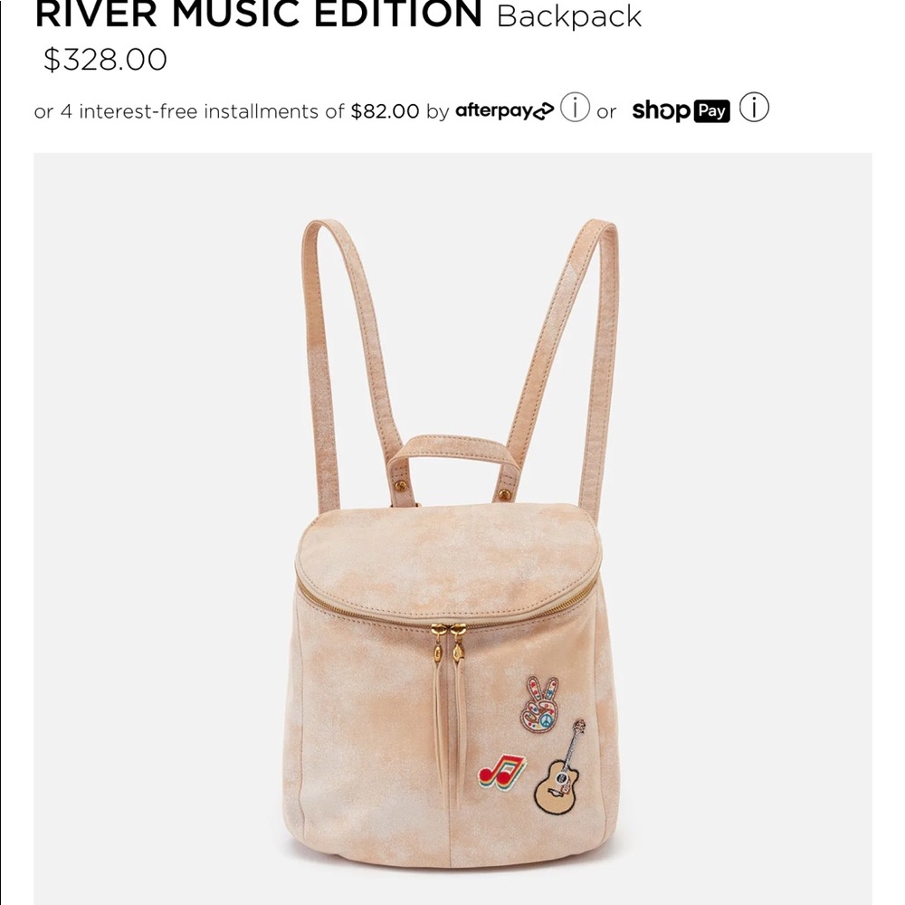 HOBO Leather Backpack Purse in Fresh Ginger